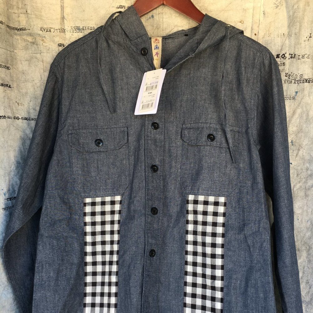 Japanese designer hooded shirt Gouk Kincs line